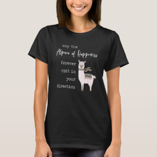 Alpaca Happiness Wish Cute Llama Love Pun Quote T-Shirt