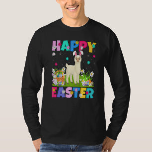 Alpaca Happy Easter Bunny Alpaca Easter Sunday T-Shirt