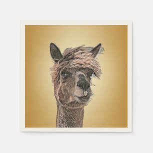 Alpaca Hello - Paper Napkin
