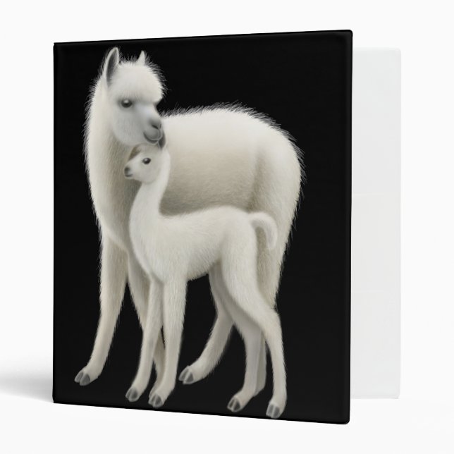 Alpaca & Her Cria Avery Binder (Front/Inside)