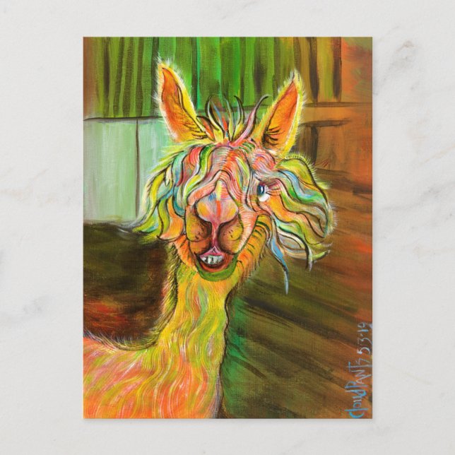 Alpaca - Hilda  postcard (Front)