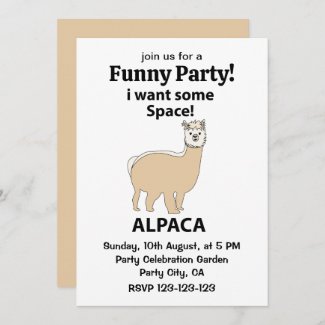 Alpaca I Want Some Space Funny Alpaca