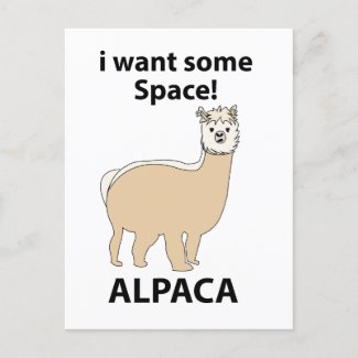 Alpaca I Want Some Space Funny Alpaca