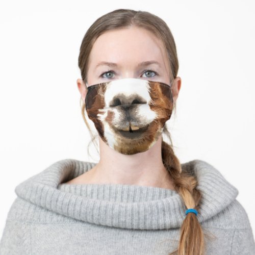 Alpaca Illustration Adult Cloth Face Mask