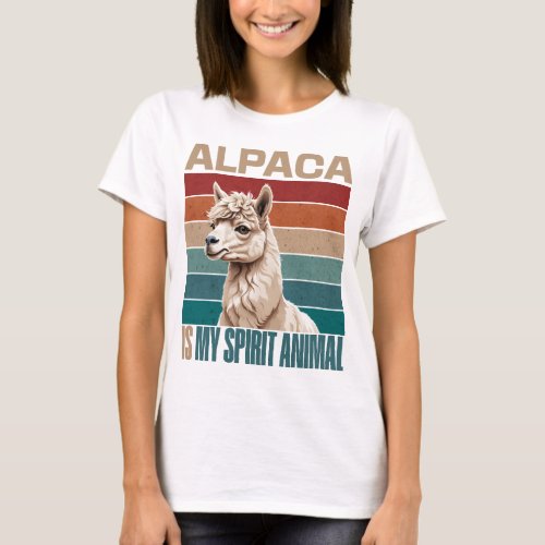 Alpaca Is My Spirit Animal Alpaca Llama Unisex  T_Shirt