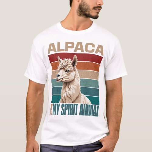 Alpaca Is My Spirit Animal Alpaca Llama Unisex  T_Shirt