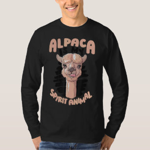 Alpaca Is My Spirit Animal Huacaya Lama Pako Alpac T-Shirt