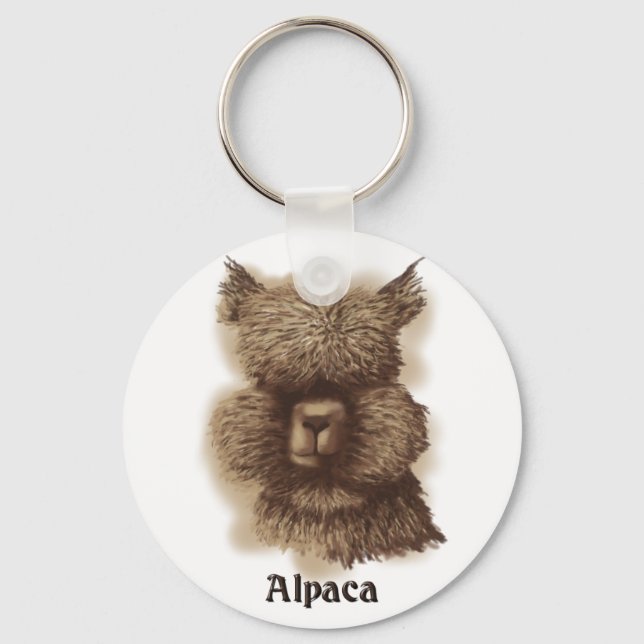 Alpaca Keychain (Front)