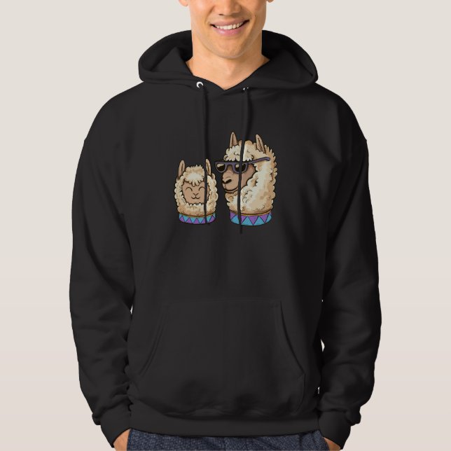 Alpaca Kid & Alpaca Dad Hoodie (Front)