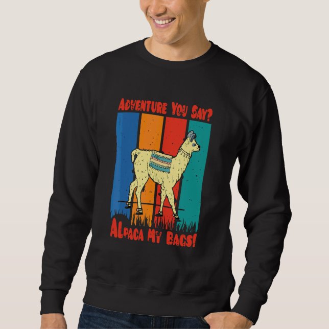 Alpaca Lama Adventure Sweatshirt (Front)