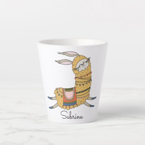 Alpaca Latte Personalized Mug