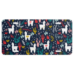 Alpaca License Plate