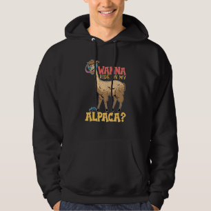 alpaca llama animal  quote  1 hoodie