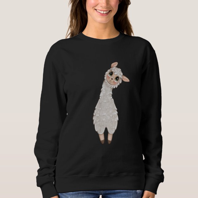 alpaca llama animal sweatshirt (Front)