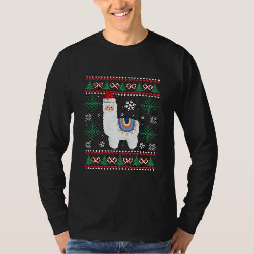 Alpaca Llama Christmas Ugly Sweater Xmas Girls