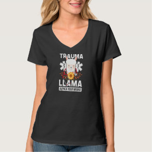 Alpaca Llama Emergency Nurse Nurse Raglan T-Shirt