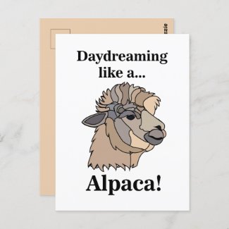 Alpaca Llama Funny Animal Postcard