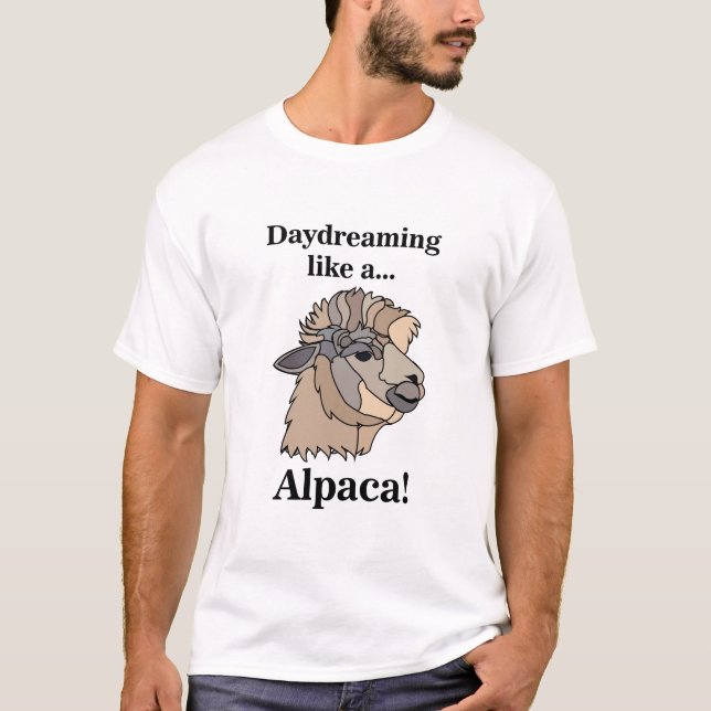 Alpaca Llama Lover Funny T-Shirt (Front)