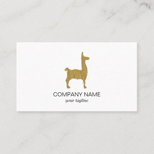 Alpaca LLama   Modern Cute Animal Business Card