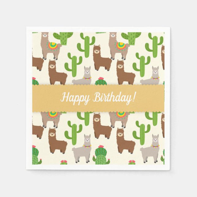 Alpaca/Llama Napkins (Front)