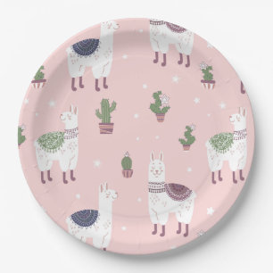 Alpaca/Llama Paper Plate