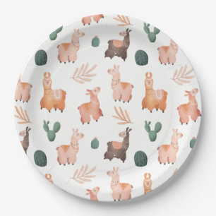 Alpaca/Llama Paper Plate