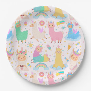 Alpaca/Llama Paper Plate