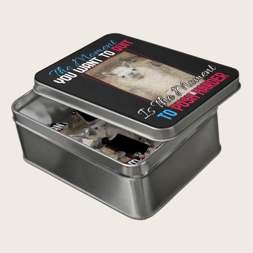 Alpaca Llama -  Push Harder Encouragement  Jigsaw Puzzle