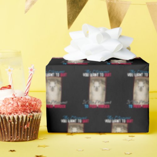 Alpaca Llama -  Push Harder Encouragement  Wrapping Paper