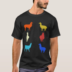Alpaca Llama Retro Vintage Graphics T-Shirt