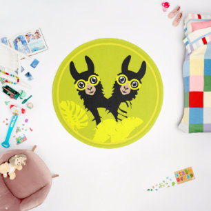 Alpaca llama Twins Outdoor Rug