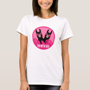 Alpaca llama Twins T-Shirt