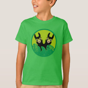 Alpaca llama Twins T-Shirt