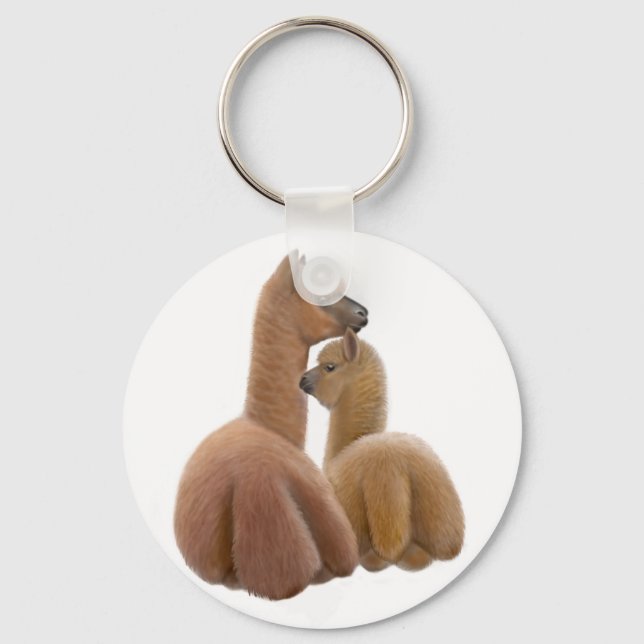 Alpaca Love Keychain (Front)