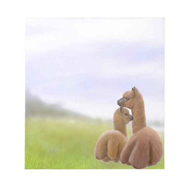 Alpaca Love Notepad (Front)