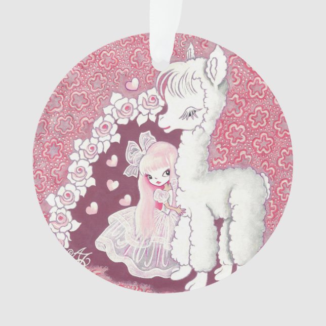 Alpaca Love Ornament (Front)