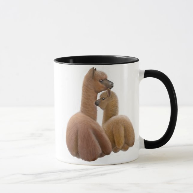Alpaca Love Ringer Mug (Right)