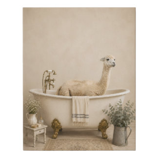 Alpaca Luxury Bath Canvas