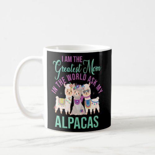 Alpaca Mom Llama  Women Cute Alpacas  Coffee Mug