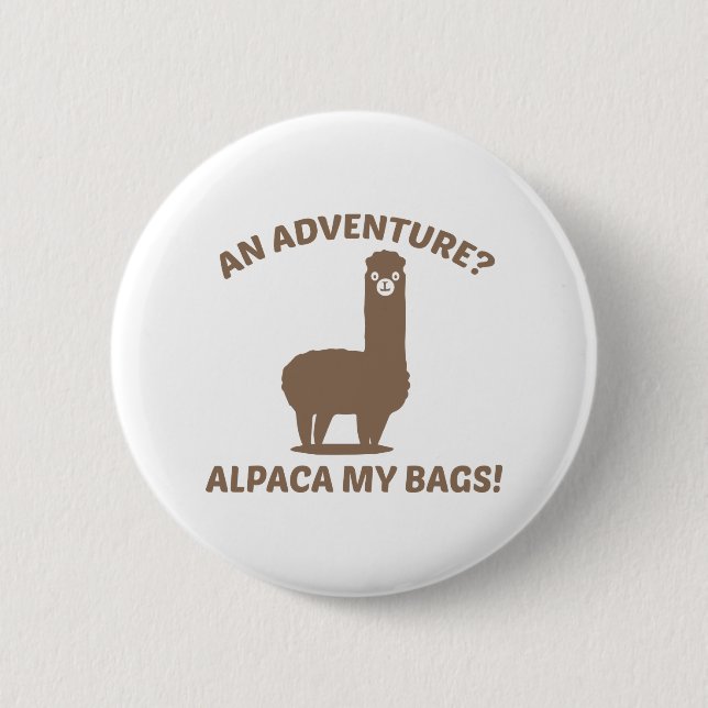 Alpaca My Bags Button (Front)