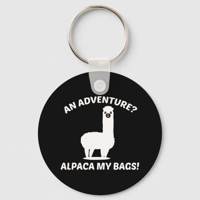 Alpaca My Bags Keychain (Front)