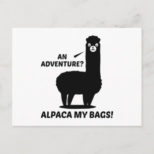 Alpaca My Bags Postcard