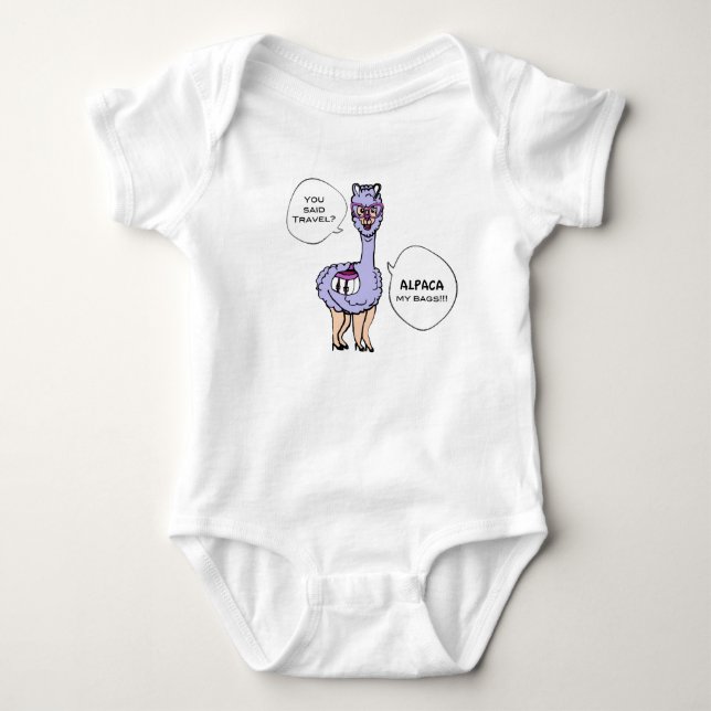 Alpaca my bags T-shirt Baby Bodysuit (Front)