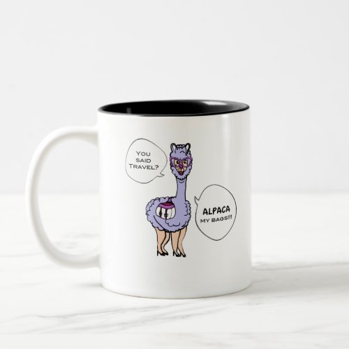 Alpaca my bags T_shirt Two_Tone Coffee Mug