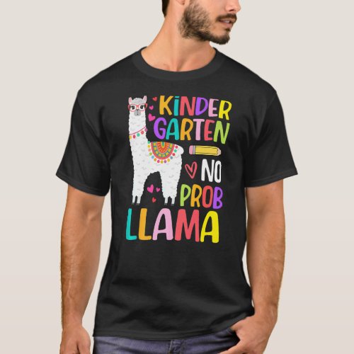 Alpaca No Prob Llama Back To School Kindergarten G T_Shirt