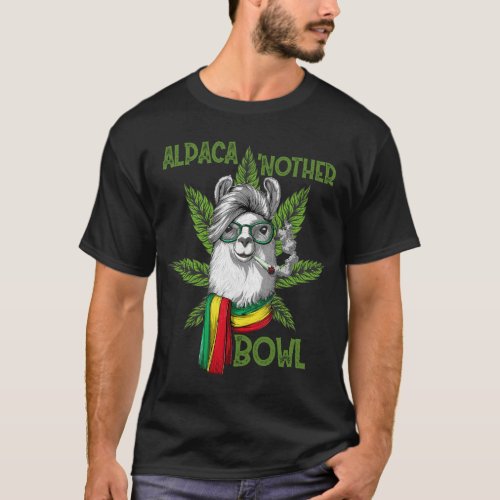 Alpaca _Nother Bowl Funny CBD Weed T_Shirt