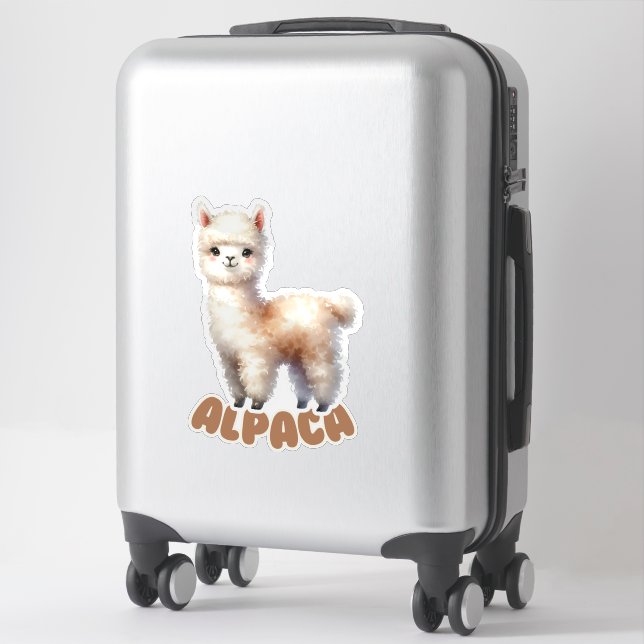 ALPACA - NURSERY STICKER (Suitcase)