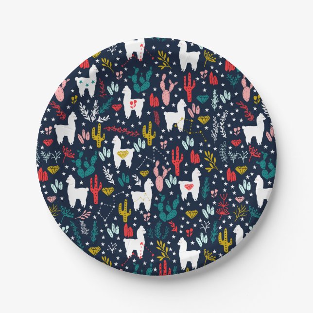Alpaca Paper Plate (Front)