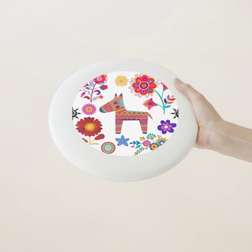 Alpaca Pinata and Flowers Design  Wham_O Frisbee
