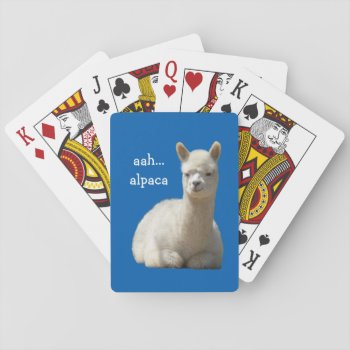 Alpaca Playing Cards by WalnutCreekAlpacas at Zazzle